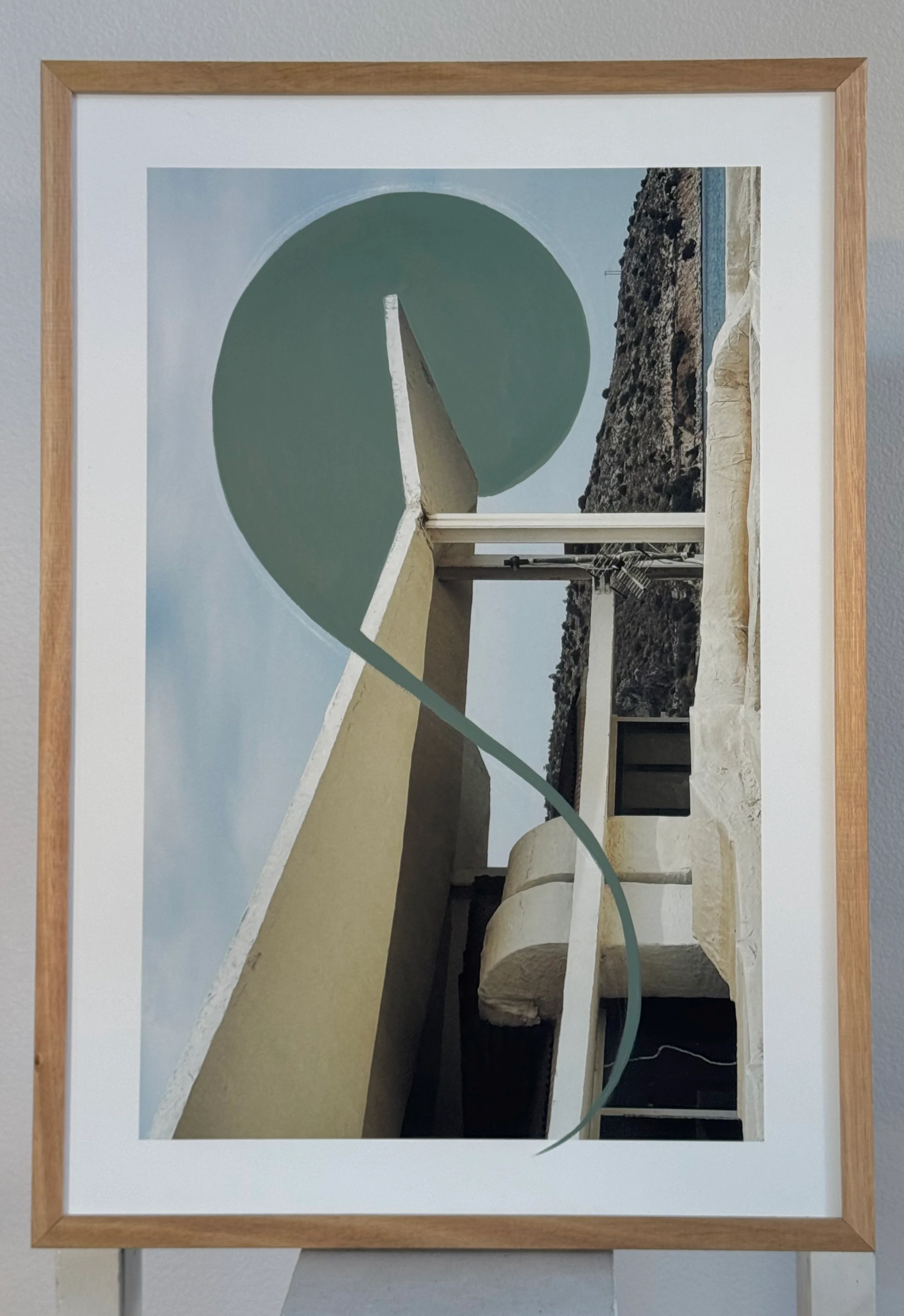 Vouliagmeni, Athena. Hand Painted Photographic Print