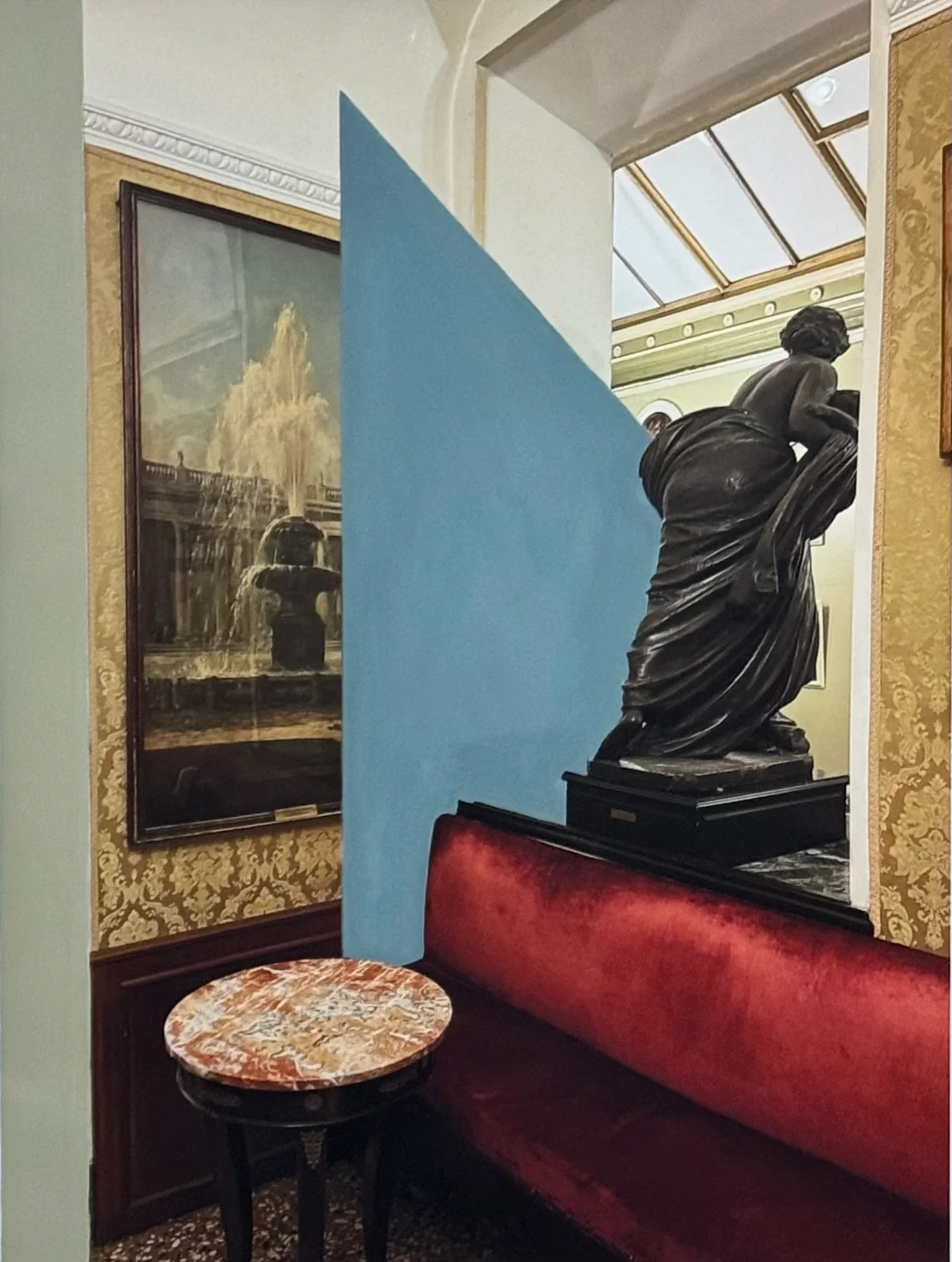 Caffè Greco, Roma. Hand Painted Photographic Print - Image 2