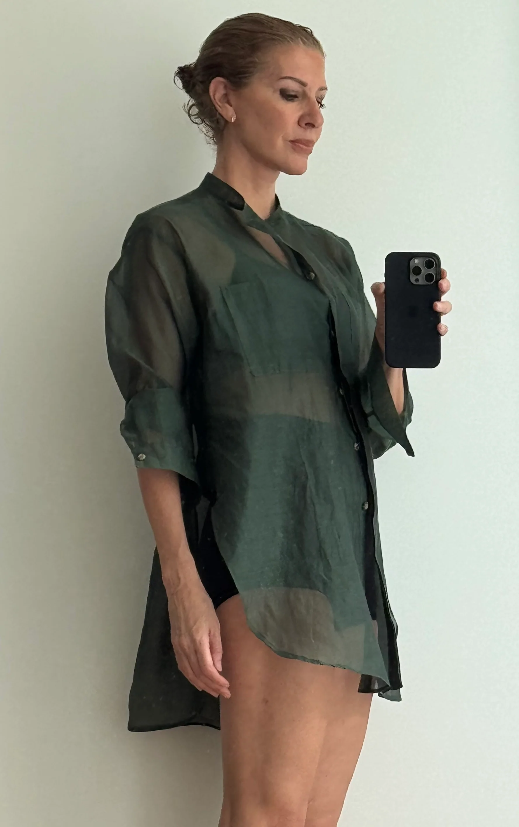 Cloud Deshi Shirt / Verde Officina - Image 2