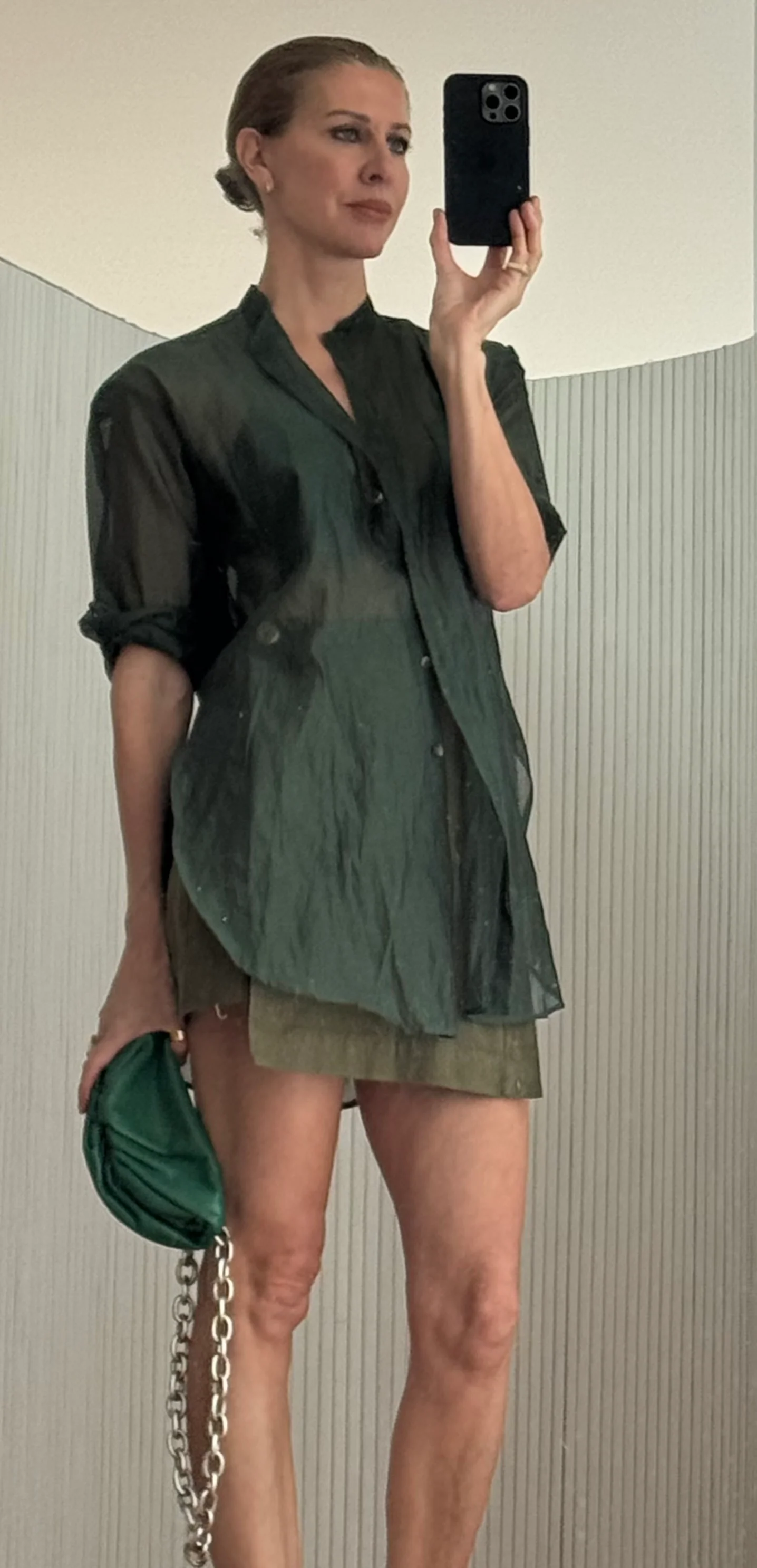 Cloud Deshi Shirt / Verde Officina - Image 4