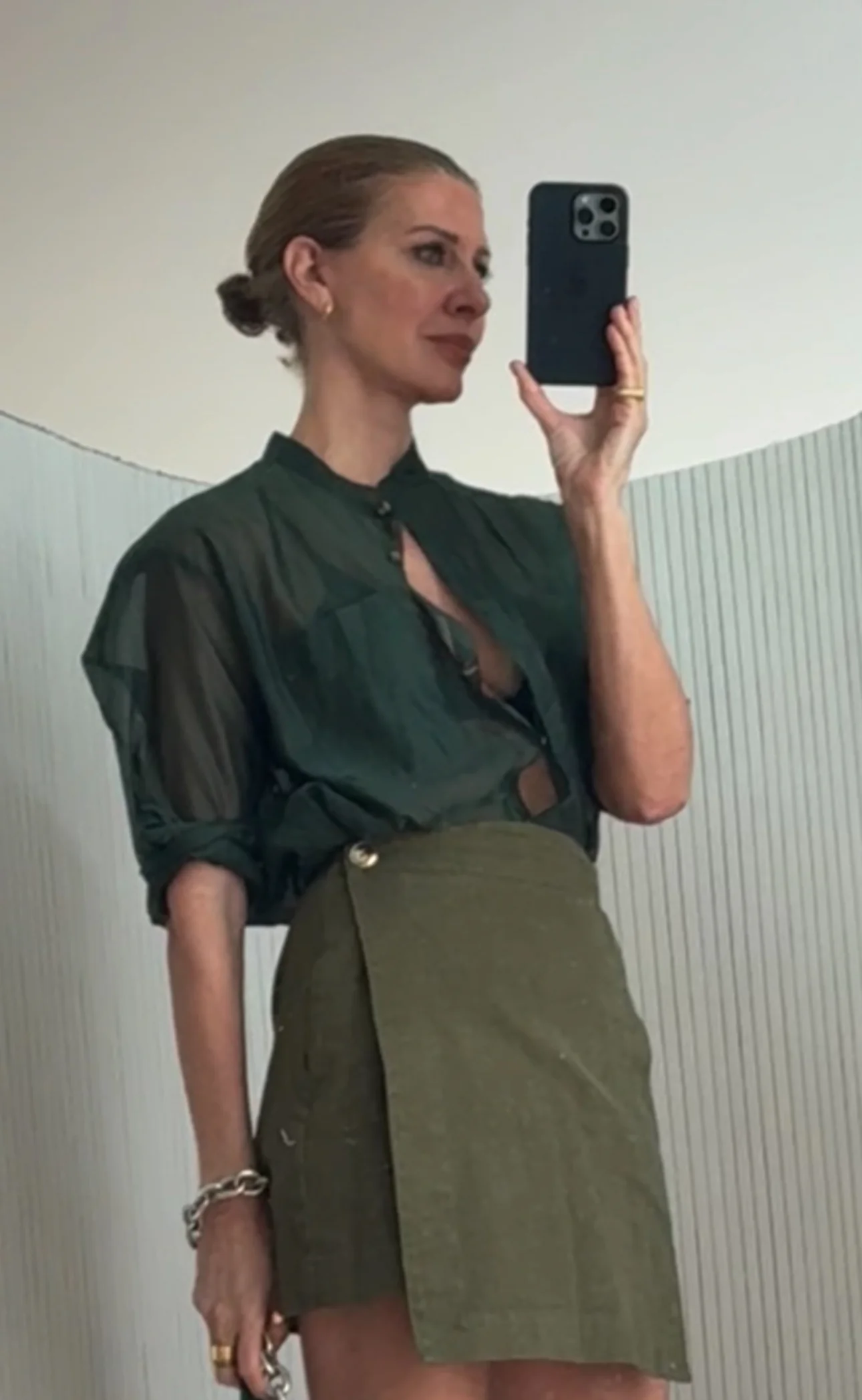 Cloud Deshi Shirt / Verde Officina - Image 5