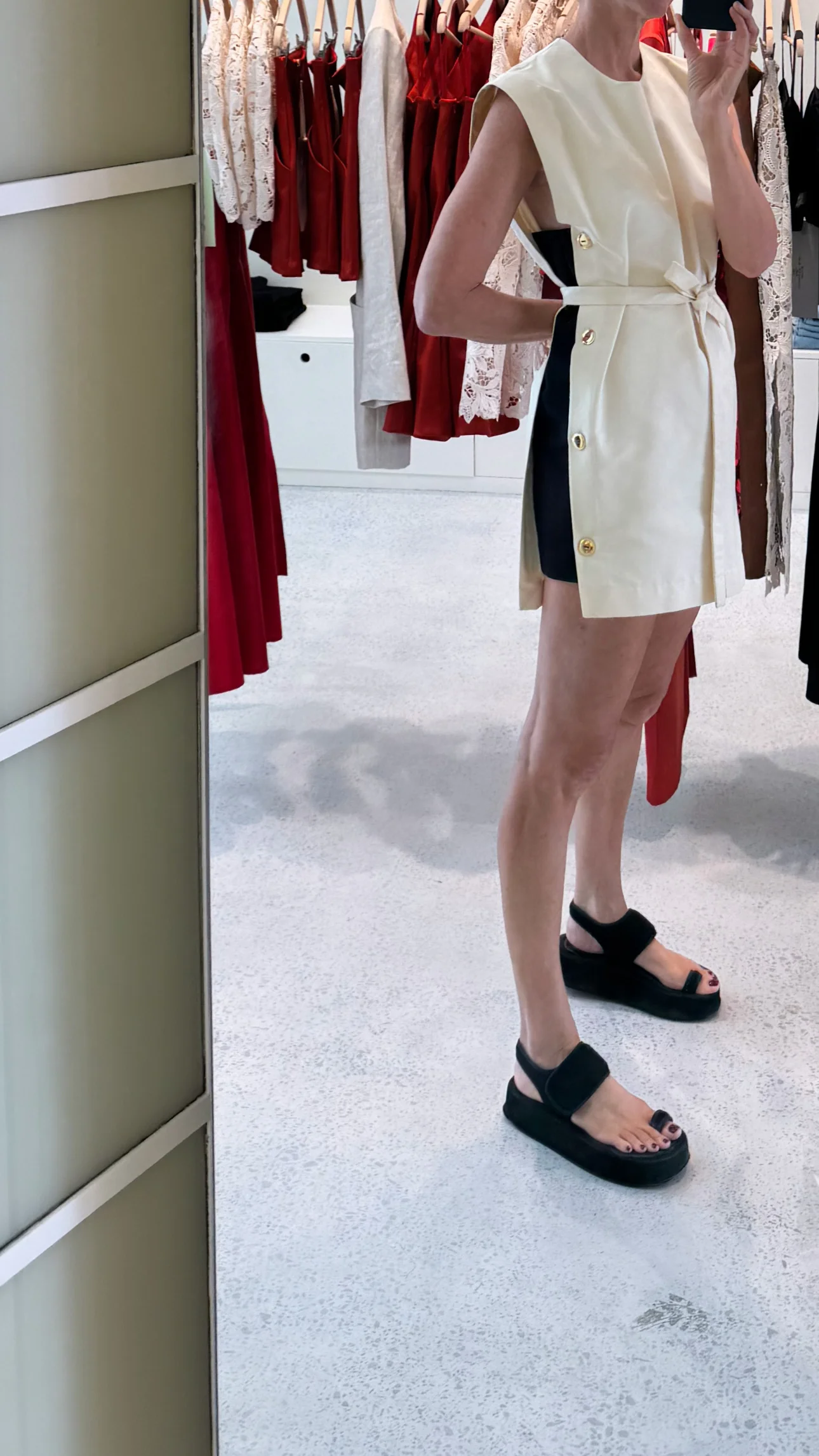 Hermes Tunic Dress / Cream - Image 2