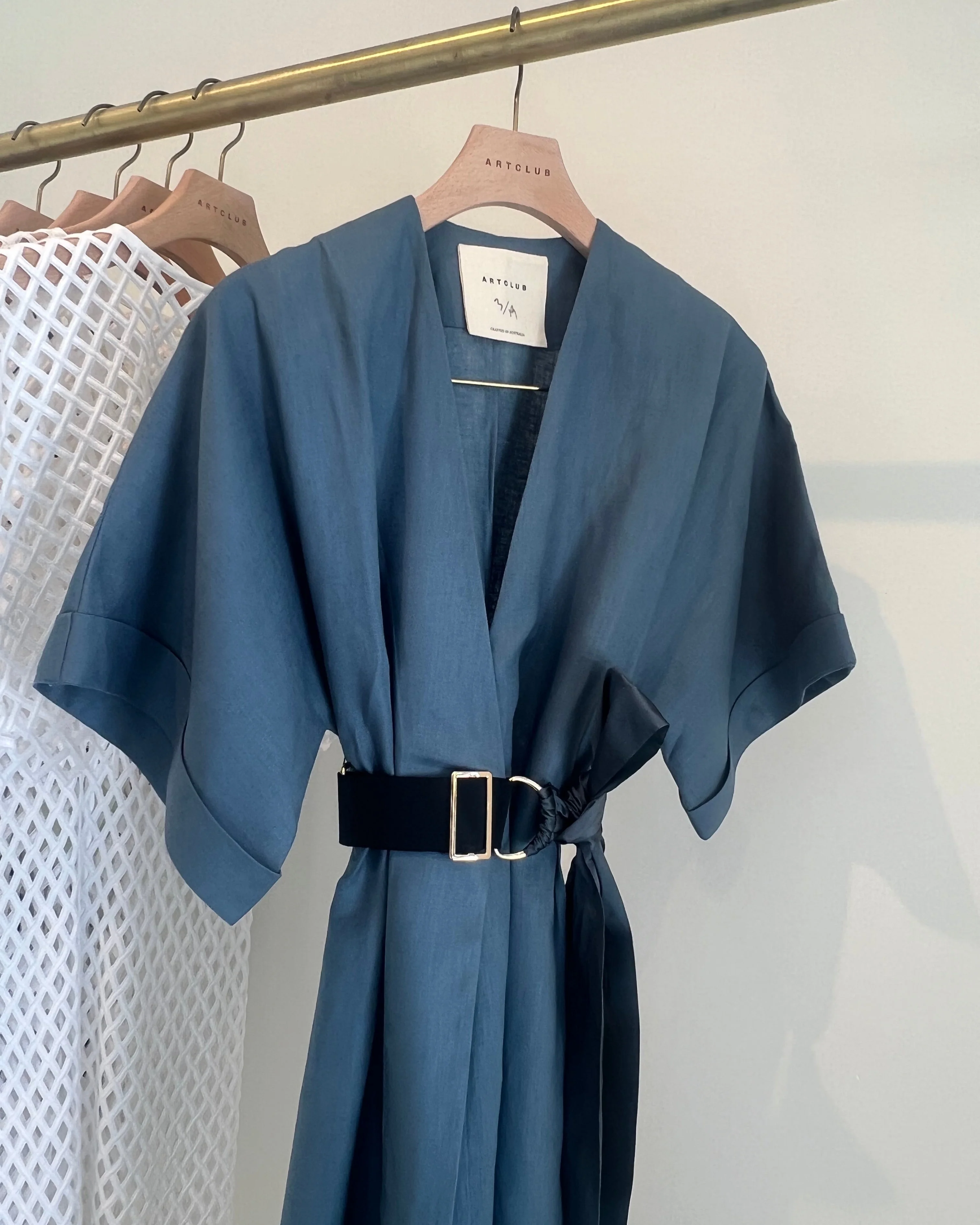 Paradiso Wrap Dress Long / Cielo - Image 3