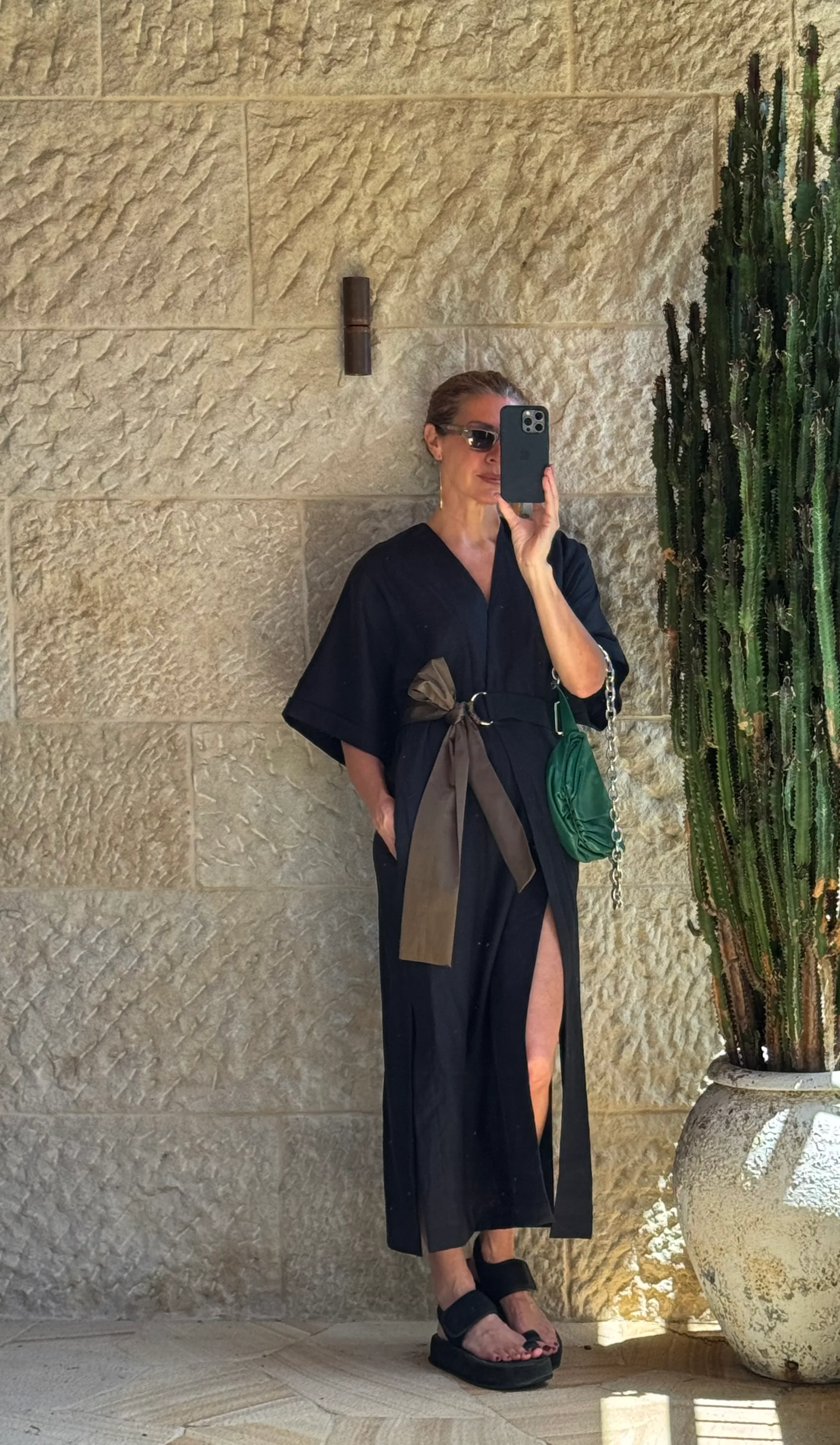 Paradiso Wrap Dress Long / Noir - Image 2