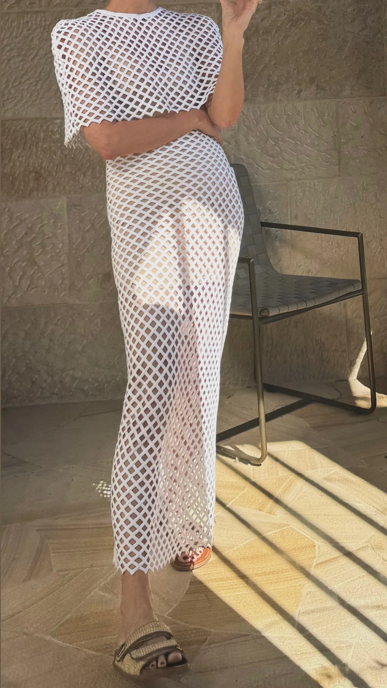 Villa Savoye Skirt / Bianco - Image 8